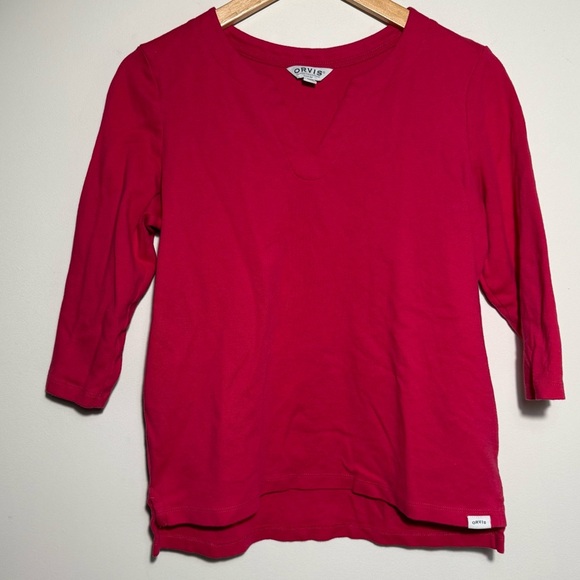 Orvis Women's Long Sleeve Tee - pink Small - Picture 3 of 7